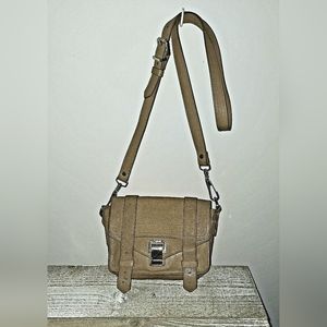 Proenza Schouler Taupe PS1 Mini Leather Crossbody